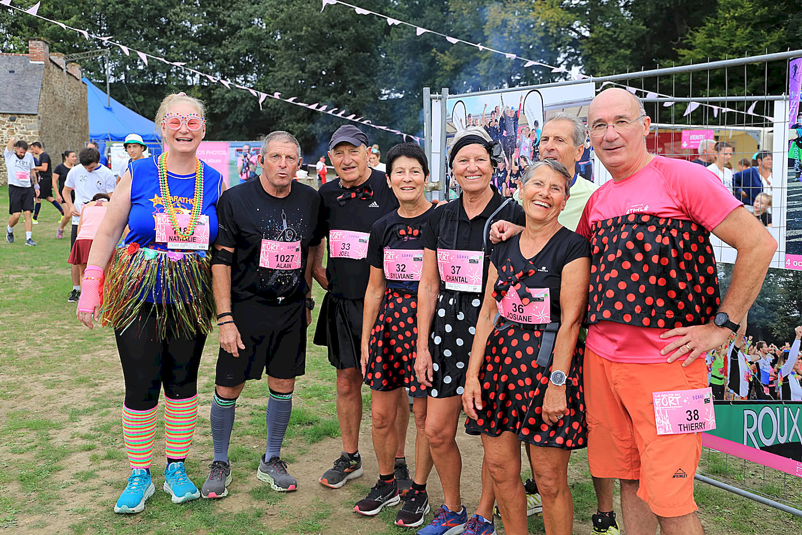 Bonne humeur avant le départ !